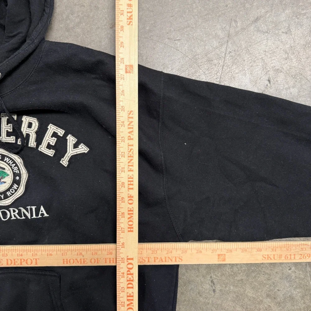 Gogo Sports Monterey California Hoodie Mens 2XL Black Souvenir Sweatshirt